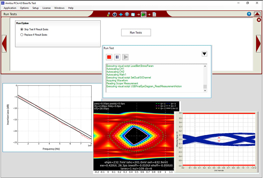 PCI Express® 5.0 Base & CEM Specification Receiver Test Automation Software for the Anritsu 1900A BERT (GRL-PCIE5-RXA)