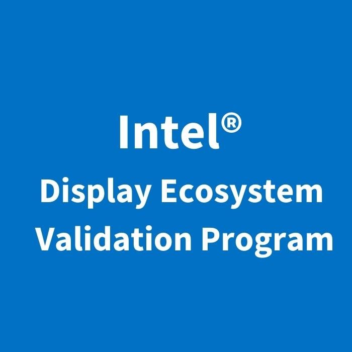 Intel Display Ecosystem Validation Program (1400 × 1400 像素)