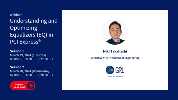 SI PCIe webinar event page