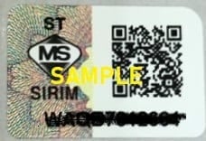 SIRIM-ST Label QR Code