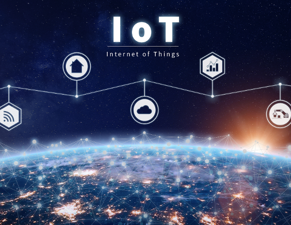 Artist imagination of interconnected globe_IoT testing service and solutions_wireless networks_granite river labs