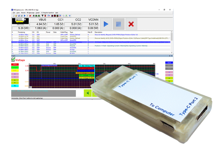 A1-EPR_usb test equipment and software interface